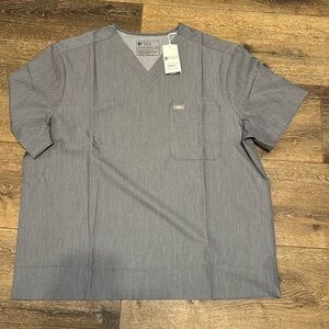 Figs men’s‎ scrub top gray XXL NWT